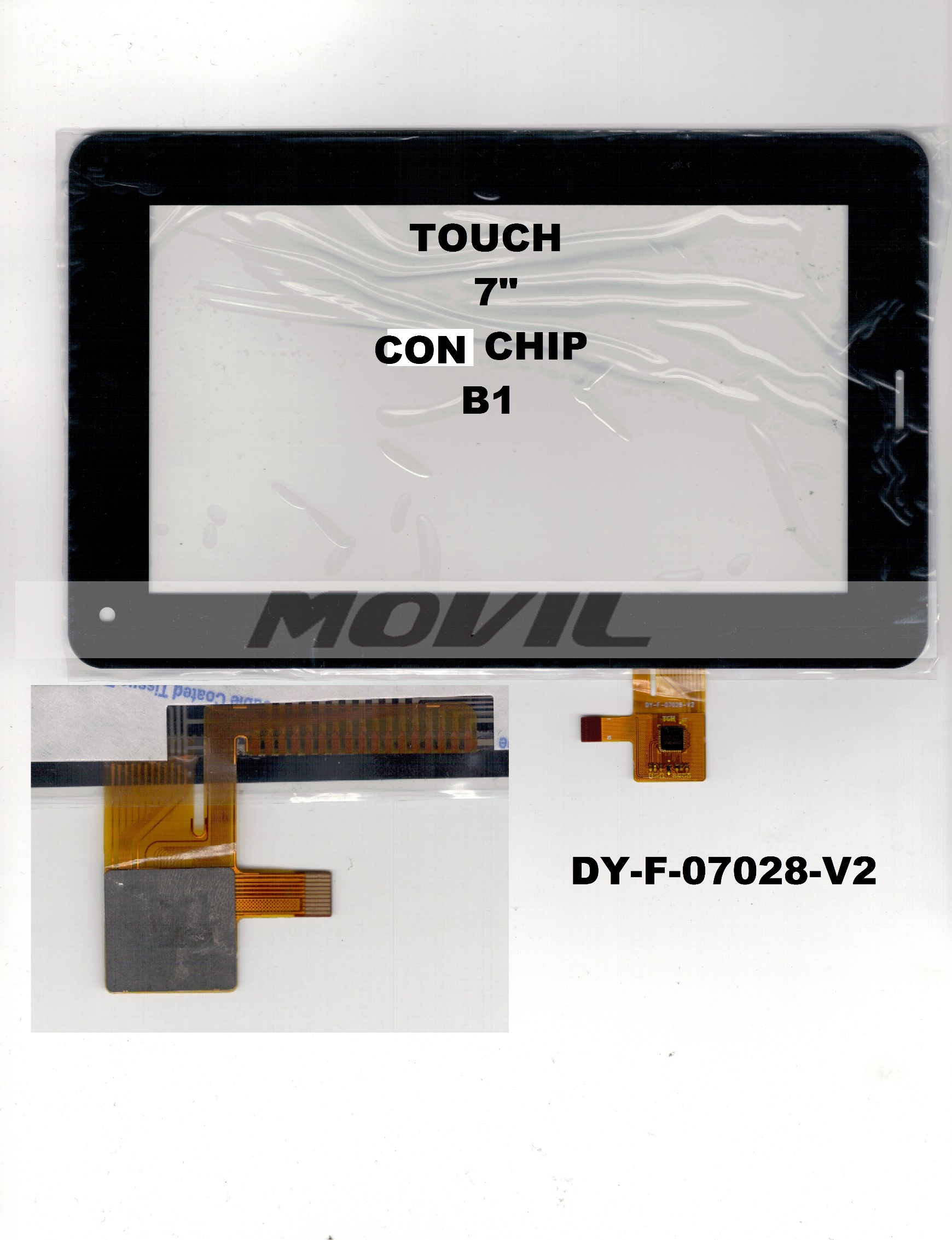 Touch tactil para tablet flex 7 inch CON CHIP B1 DY-F-07028-V2